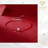 【CF鑽飾】手鍊《幸運守護》莫桑鑽50分純銀手鍊