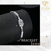 【CF鑽飾】手鍊《星綻》莫桑鑽1克拉純銀手鏈  拉環式