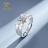 【CF鑽飾】男戒《占南弦》莫桑鑽1克拉 鑽戒 戒指