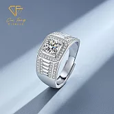 【CF鑽飾】男戒《伯爵》莫桑鑽1克拉 鑽戒 戒指