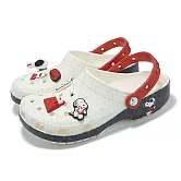 Crocs 洞洞鞋 Peanuts Classic Clog 男女鞋 經典史奴比克駱格 涼鞋 卡駱馳 21112490H 24cm WHITE/RED