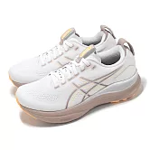 Asics 慢跑鞋 GEL-Kayano 32 D 寬楦 女鞋 白 藕粉 橘 支撐 運動鞋 亞瑟士 1012B839101 24.5cm WHITE/ORANGE GLOW