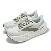Brooks 慢跑鞋 Glycerin Max 男鞋 白 綠 甘油極致系列 厚底 氮氣中底 緩衝 運動 1104471D158 28cm GREY/DUSTY OLIVE/TEA