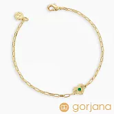 GORJANA 愛心幸運手鍊 誕生石手鍊 紀念日/生日禮物 簡約百搭-   綠瑪瑙