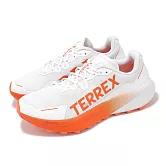 adidas 越野跑鞋 Terrex Agravic 3 男鞋 白 橘 戶外 抓地 運動鞋 愛迪達 JI0951 27.5cm WHITE/ORANGE