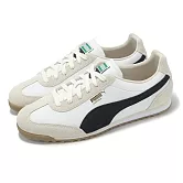 Puma 休閒鞋 Arizona Retro 男鞋 女鞋 白 黑 膠底 麂皮 復古 40235302 23.5cm WHITE/BLACK