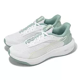 Puma 慢跑鞋 Softride Courtney Wns 女鞋 白 綠 緩震 路跑 運動鞋 31203702 23.5cm WHITE/GREEN