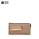 satana - Soldier 多夾層拉鍊長夾 - 摩卡慕斯