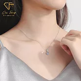 【CF鑽飾】項鍊《永恆之心》莫桑鑽 1克拉 鑽墜 七夕 情人節 生日禮物