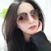 seoul show首爾秀 小框水晶切邊太陽眼鏡抗UV400墨鏡 902  茶片