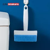 【日本Imakara】浴室玻璃鏡面二合一刮水清潔刷