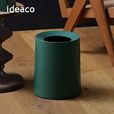 【日本ideaco】圓形家用垃圾桶-11.4L-多色可選- 水鴨綠