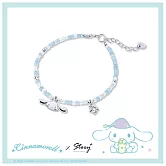 STORY故事銀飾-Cinnamoroll雲朵系列-大耳狗天然海藍寶喜拿方糖晶鑽純銀手鍊