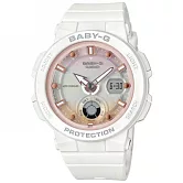CASIO BABY-G浪花女孩雙顯運動腕錶-白-BGA-250-7A2