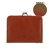 Kissora Tokyo｜日本職人手工 口金方形牛皮零錢卡片夾 駝色