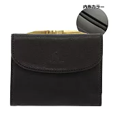 Kissora Tokyo｜日本職人手工 三折一字口金牛皮短夾 黑色