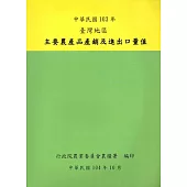 臺灣地區主要農產品產銷及進出口量值103年