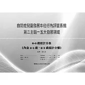 自閉症兒童發展本位行為評量系統-第二主軸-五大發展領域-0-3歲組計分表(內含0-2歲、0-3歲組計分欄)