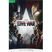 Pearson English Readers Level 3: Marvel’s Captain America: Civil War with MP3 Audio CD/1片