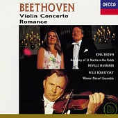 貝多芬：小提琴協奏曲、Ｆ大調浪漫曲 / 布朗／馬利納