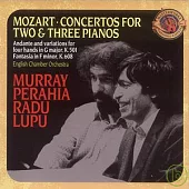 Mozart: Concertos Nos. 10 & 7 for 2 & 3 Pianos; Andante and Variations for Piano Four Hands / Murray Perahia, Radu Lupu