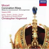 Mozart: Coronation Mass, Vespers K.339 / Kirkby, Robbin, Ainsley, George, Hogwood Conducts the Academy of Ancient Music