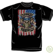 Guns & Roses / Skull Flag Black - T-Shirt (L)