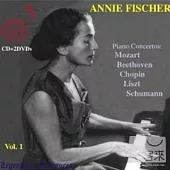 Annie Fischer plays concertos by Mozart, Beethoven, Chopin, Liszt [CD+2DVD] / Annie Fischer