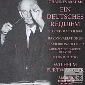 Brahms: Ein Deutsches Requiem (2CD) / Furtwanger / Stockholm 1948