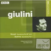 Mozart: Symphony No.36; Brahms: Symphony No.1 / Giulini