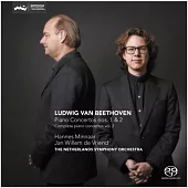 Beethoven piano concerto No.1 and No.2 / Hannes Minnaar, Jan Willem de Vriend (SACD)