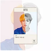 正版官方週邊商品 BTS 防彈少年團 T-MONEY X BTS 韓國交通卡 地鐵卡 [JIN] (韓國進口版)