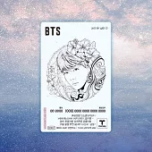 官方週邊商品 防彈少年團 BTS X T-MONEY 2代 透明交通卡 地鐵卡 [J-HOPE] (韓國進口版)