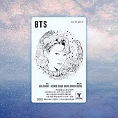 官方週邊商品 防彈少年團 BTS X T-MONEY 2代 透明交通卡 地鐵卡 [JUNGKOOK] (韓國進口版)