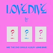 IVE - LOVE DIVE (2ND SINGLE ALBUM)第二張單曲 (韓國進口版) 3版隨機