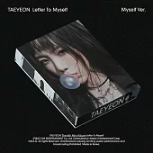 太妍 TAEYEON(少女時代)- LETTER TO MYSELF 迷你六輯 MYSELF版 (韓國進口版)