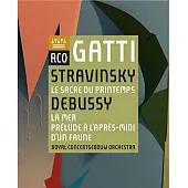 德布西：牧神的午後、海 &史特拉汶斯基：春之祭(1913年版)/ 加提〈指揮〉阿姆斯特丹大會堂管弦樂團 (藍光BD)