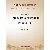 七俱胝佛母所說准提陀羅尼經 (電子書)