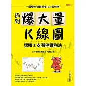 抓到爆大量K線圖  猛賺3支漲停獲利法：一眼看出強勢股的31個特徵 (電子書)