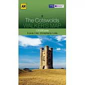 AA Walker’s Map The Cotswolds 8