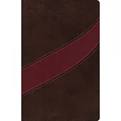 The MacArthur Study Bible: New American Standard Bible Cranberry / Earth Brown Leathersoft