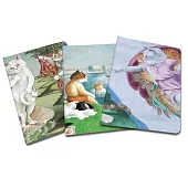 Cats in Art: Set of 3 A6 Notebooks