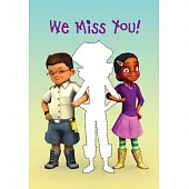 Deep Blue We Miss You Postcard, Package of 25