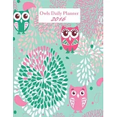 Owls Daily Planner 2016 Calendar