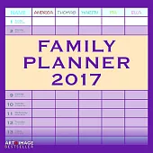 Family Planner Lilac A&I 2017calendar