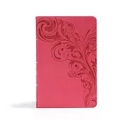 Holy Bible: Christian Standard Bible, Ultrathin Reference Bible, Pink Leathertouch