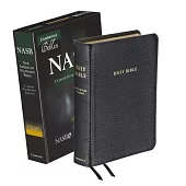 Holy Bible: New American Standard, Clarion Reference, Leather, Black Calf Split