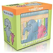 莫威樂《大象&小豬》故事全集(25冊合售，附主角造型金屬書檔)Elephant & Piggie: The Complete Collection