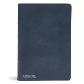 CSB (In)Courage Devotional Bible, Navy Genuine Leather Indexed