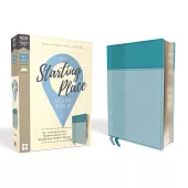 Niv, Starting Place Study Bible, Leathersoft, Blue, Comfort Print: An Introductory Exploration of Studying God’s Word